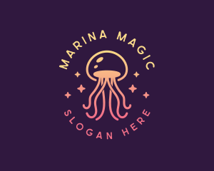 Sea Whimsical Jellyfish logo design