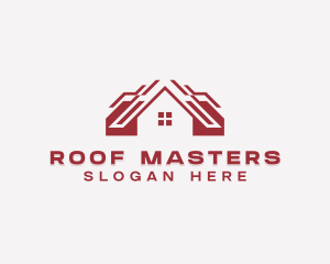 Roof Real Estate Roofing logo design