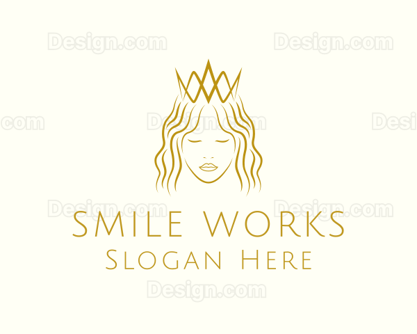 Luxury Beauty Queen Fashion Logo