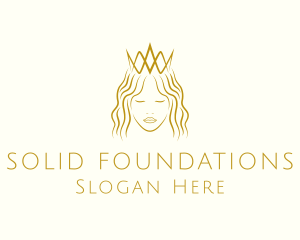 Luxury Beauty Queen Fashion Logo