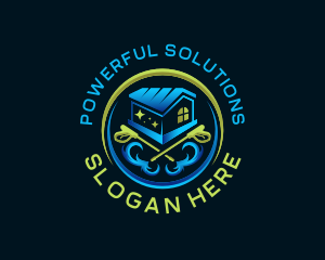 Power Washer Cleaning logo design