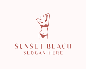 Sexy Woman Lingerie logo design