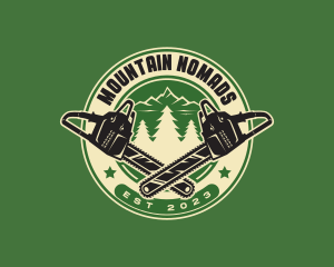 Chainsaw Forest Logger logo design