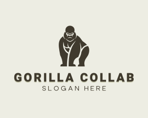 Wild Primate Gorilla logo design