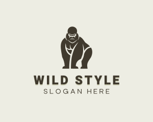 Wild Primate Gorilla logo design