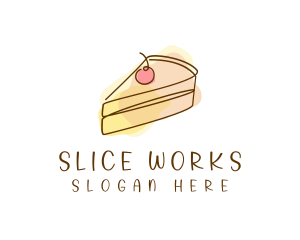 Cherry Cake Slice logo