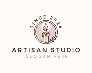 Wellness Spa Candle logo design