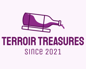 Wine Liquid Bottle  logo