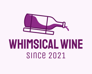 Wine Liquid Bottle  logo design