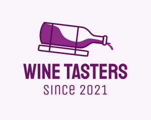 Wine Liquid Bottle  logo