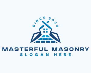 Masonry Trowel Builder logo design