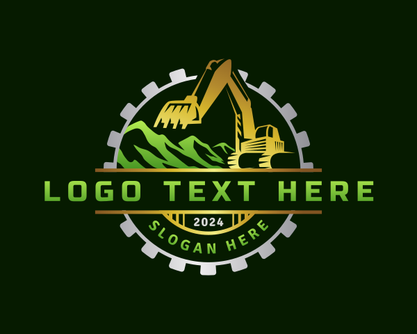 Excavator logo example 4