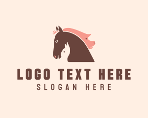 Farm Barn Animal Heads logo