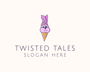 Rabbit Ice Cream logo design