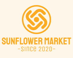 Summer Sunrise Flower logo design