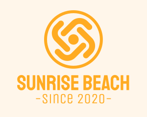 Summer Sunrise Flower logo design