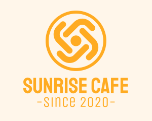 Summer Sunrise Flower logo design