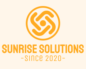 Summer Sunrise Flower logo design