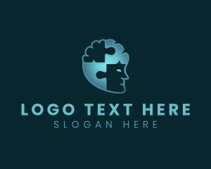 Puzzle - Human Mental Puzzle logo design