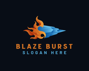 Fire Ice Thermal Temperature logo design