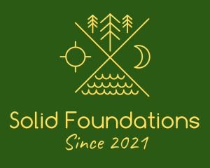 Golden Camp Symbol logo