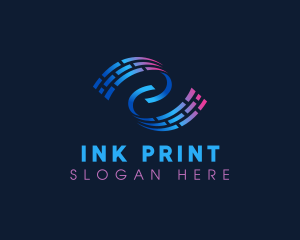 Abstract Digital Printing Media logo design