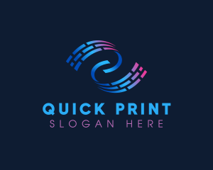 Abstract Digital Printing Media logo design