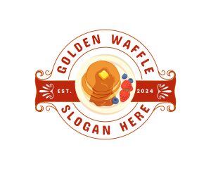 Pancake Breakfast Food logo design