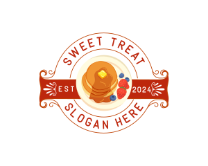 Pancake Breakfast Food logo design