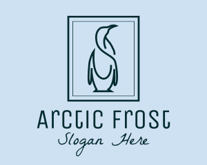 Penguin Picture Frame logo design