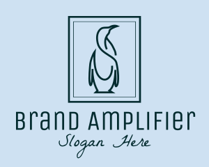 Penguin Picture Frame logo design