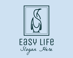 Penguin Picture Frame logo design