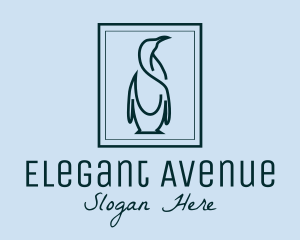 Penguin Picture Frame logo design