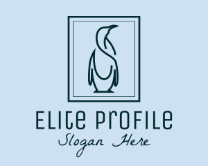 Penguin Picture Frame logo design