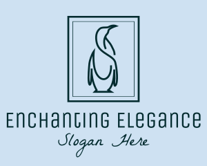 Penguin Picture Frame logo design