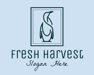 Penguin Picture Frame logo design