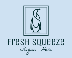 Penguin Picture Frame logo design