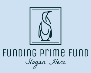 Penguin Picture Frame logo design