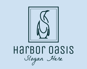 Penguin Picture Frame logo design