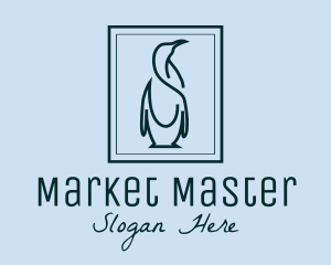 Penguin Picture Frame logo design