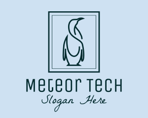 Penguin Picture Frame logo design