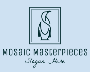 Penguin Picture Frame logo design