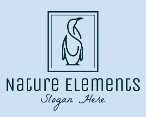 Penguin Picture Frame logo design