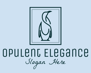 Penguin Picture Frame logo design