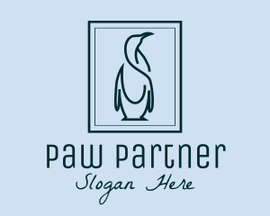 Penguin Picture Frame logo design