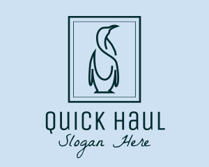 Penguin Picture Frame logo design