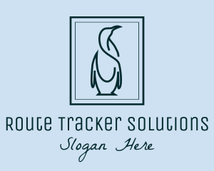 Penguin Picture Frame logo design