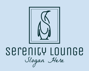 Penguin Picture Frame logo design