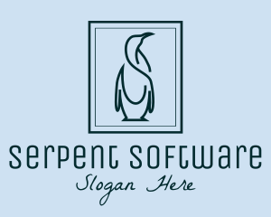 Penguin Picture Frame logo design