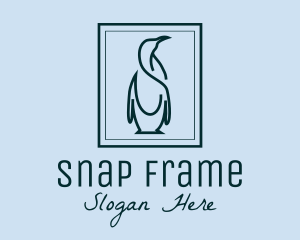 Penguin Picture Frame logo design